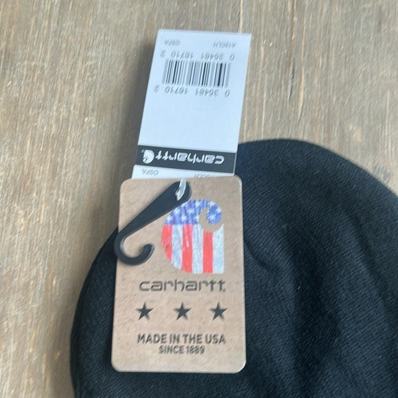 Carhartt Knit Watch Beanie Hat Black Unisex One Size NWT - Picture 5 of 7